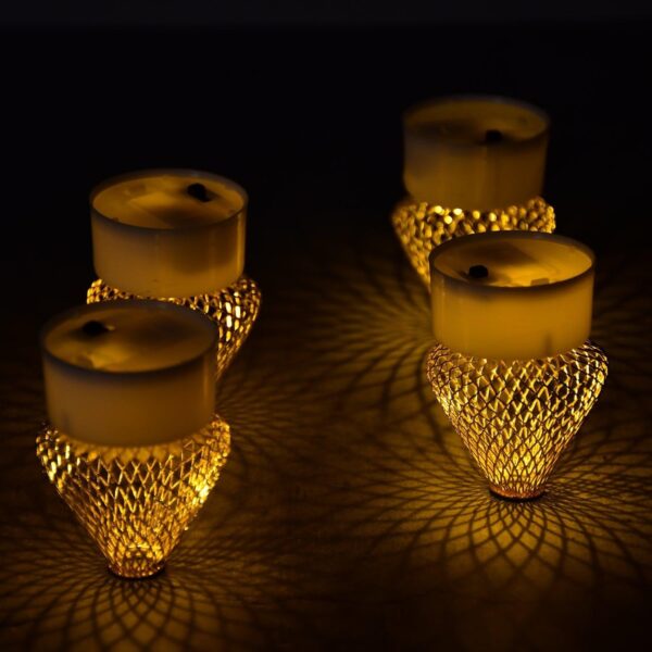 12Pcs Flameless Led Tea Light Candles  Safe, Ambient Lighting For Home, Weddings, And Events - Image 5