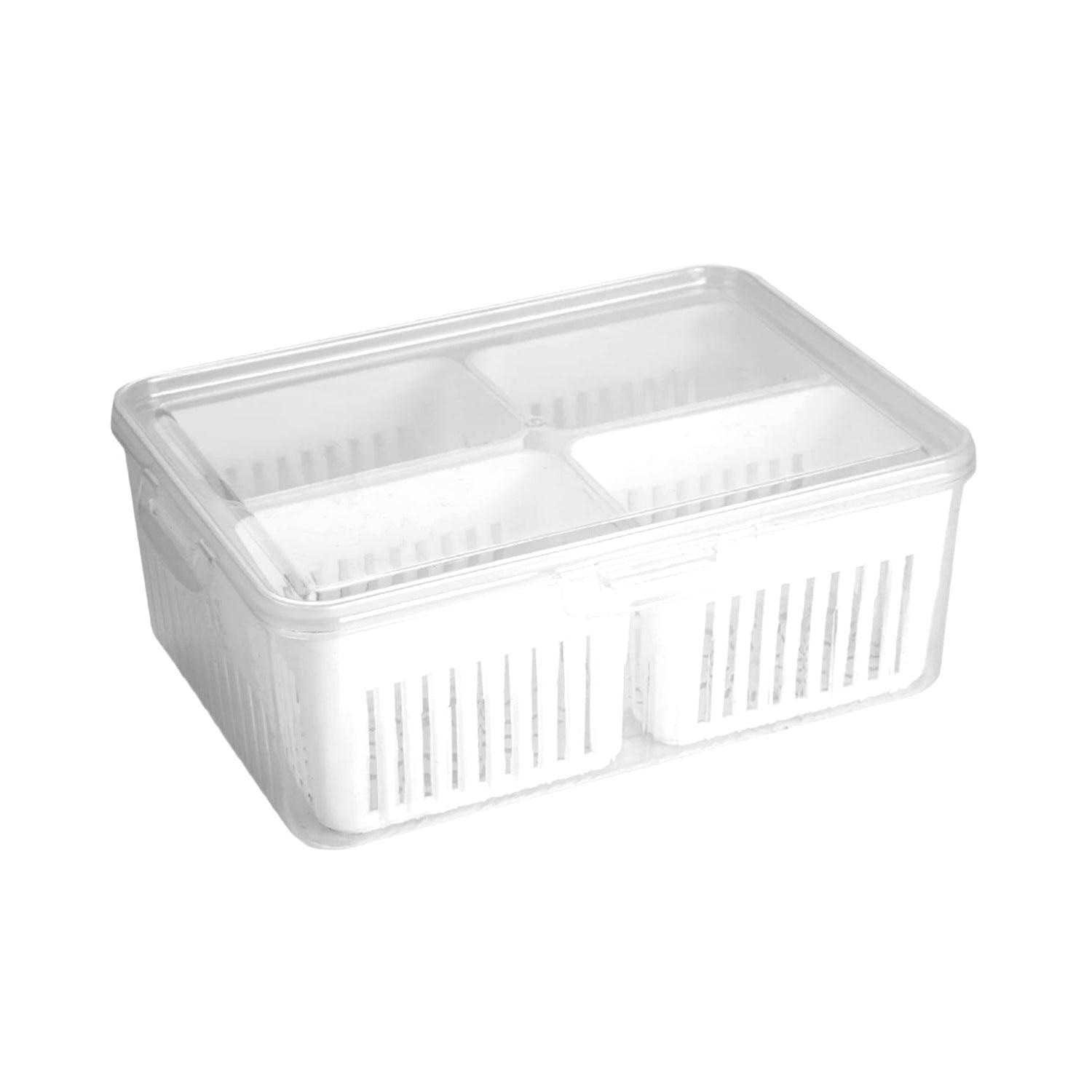 Fridge Storage Box Efficient Freezer & Kitchen Organizer For Vegetables, Fruits & Food (1 Pc)