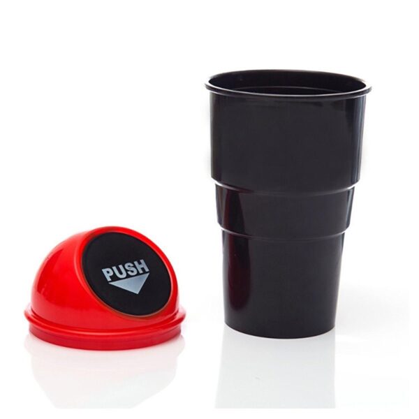 Mini Car Trash Bin Can Holder Dustbin, Compact And Portable Vehicle Waste Container For Convenient Car Interior Organization And Cleanliness - Image 2