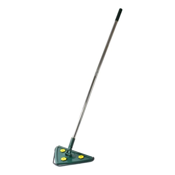 2-In-1 Extendable Triangle Mop  Retractable, 360° Rotating, Telescopic & Reusable Mop Heads (1 Pc)