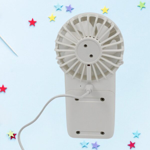 Portable Small Electric Fan, Handheld Fan With 3 Modes Usb Rechargeable Mini Student Handheld Class Personal Fan (1 Pc) - Image 2