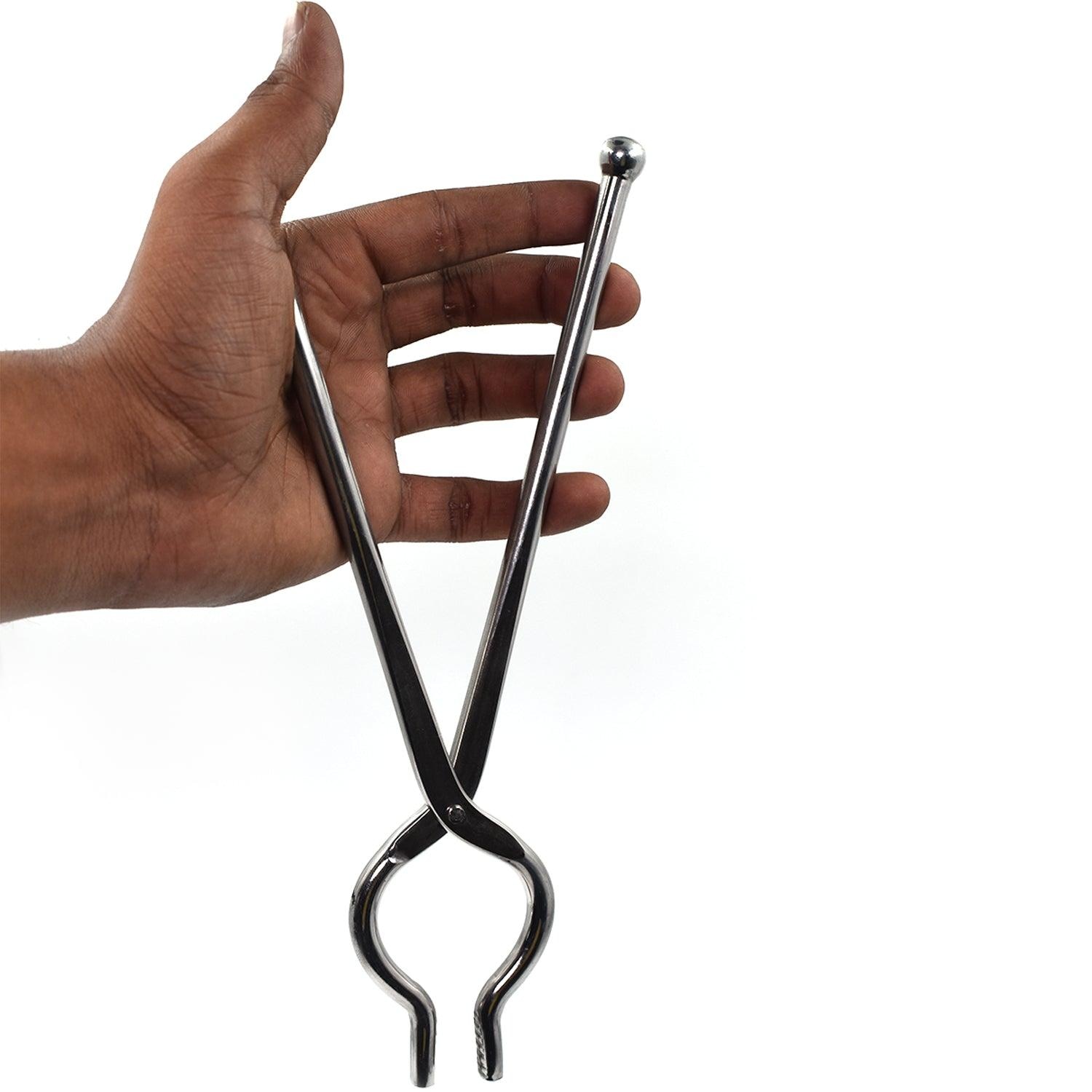 Ganesh Quality Unbreakable Stainless Steel Goti Sandsi / Sansi / Pakkad / Pincer / Chimta / Tongs / Utensil Holder Smart Kitchen Tool - 8Mm - Image 3