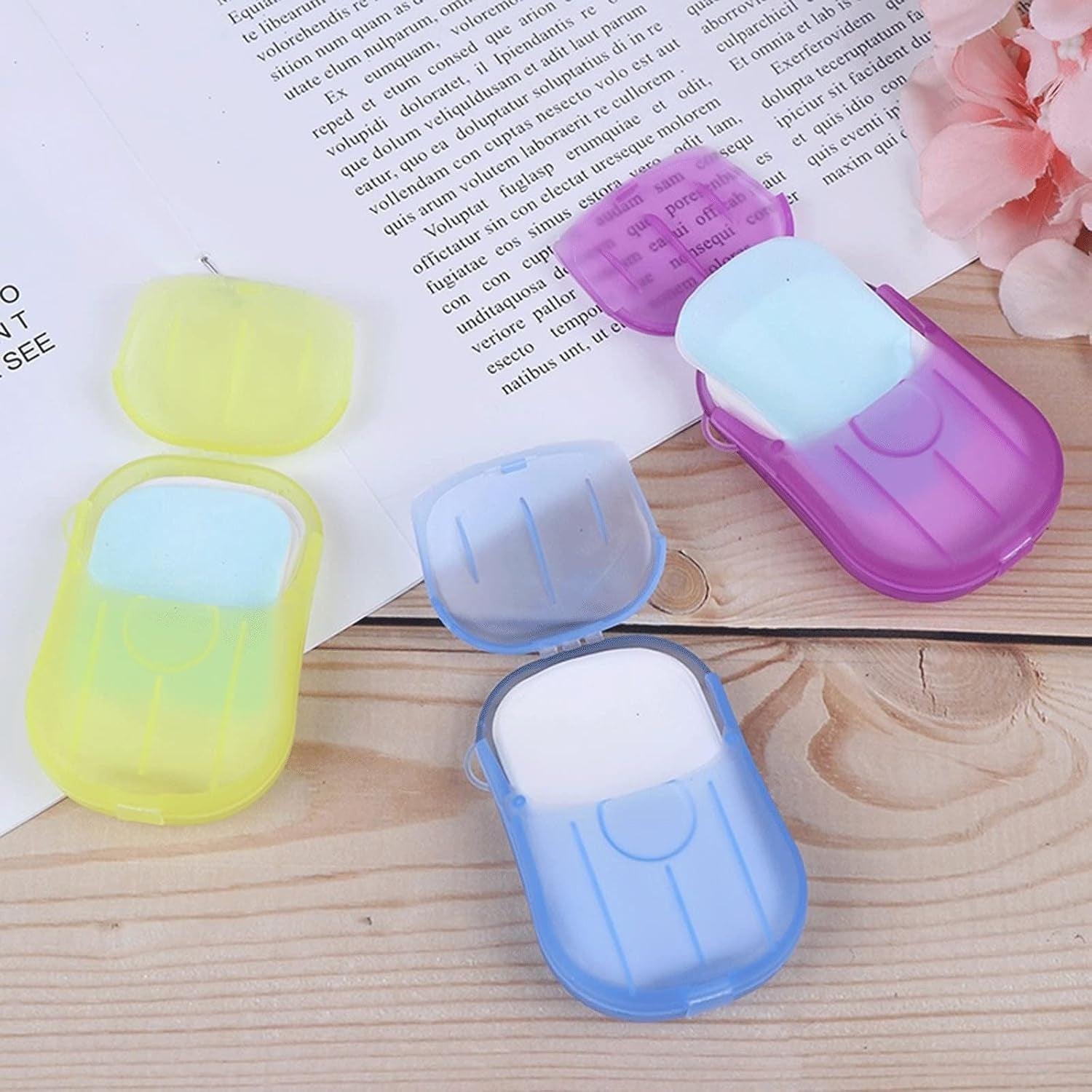 Compact & Portable Paper Soap Sheets 20 Sheets In A Travel-Friendly Box, Assorted Colors For Hygiene Anywhere - Image 4