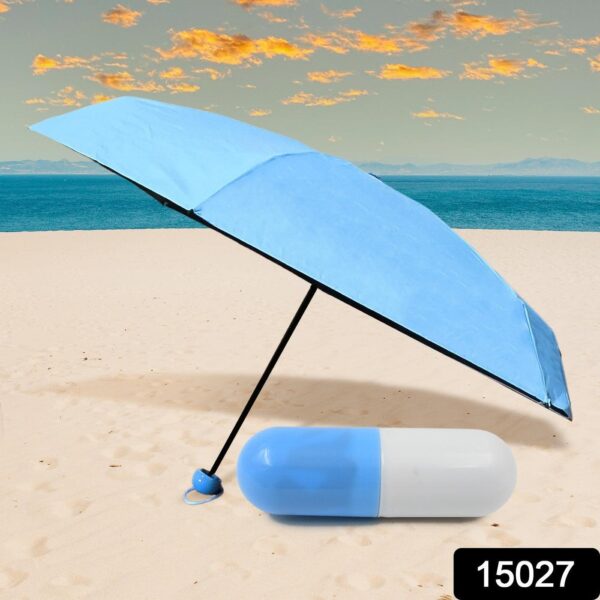 5 Fold Manual Open Umbrella With Capsule Case (1 Pc) - Image 3