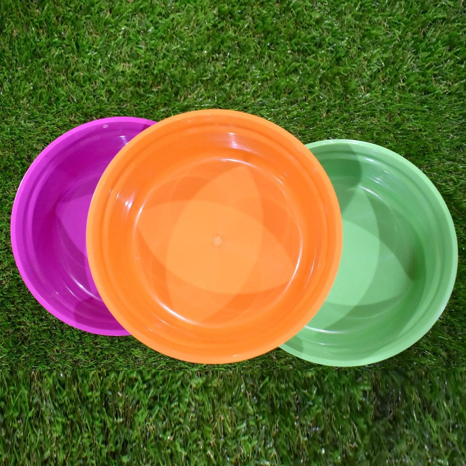 Household Storage Plastic Round Bowl / Tub / Basket / Bucket Set - Pack Of 3 - Image 3