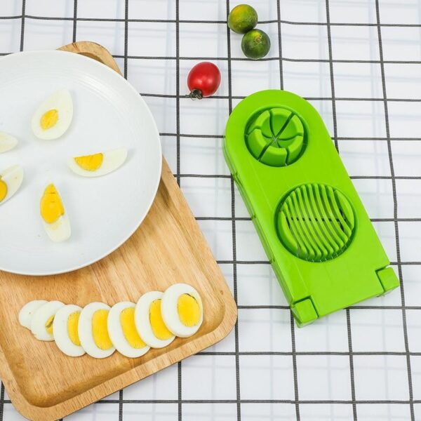 Multi-Segment 2-In-1 Egg Cutter And Slicer For Sliced And Evenly Cut Hard-Boiled Eggs, Ideal For Salad, Sandwiches, And Garnishing - Image 5