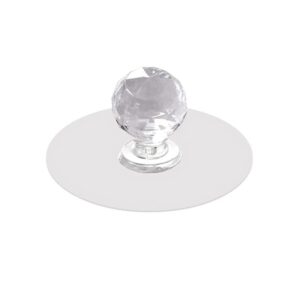 Clear Cabinet Drawer Knobs / Hook, Pulls Handles for Wardrobe, Cupboard, Bathroom Dresser, Furniture Door Window (1 Pc)