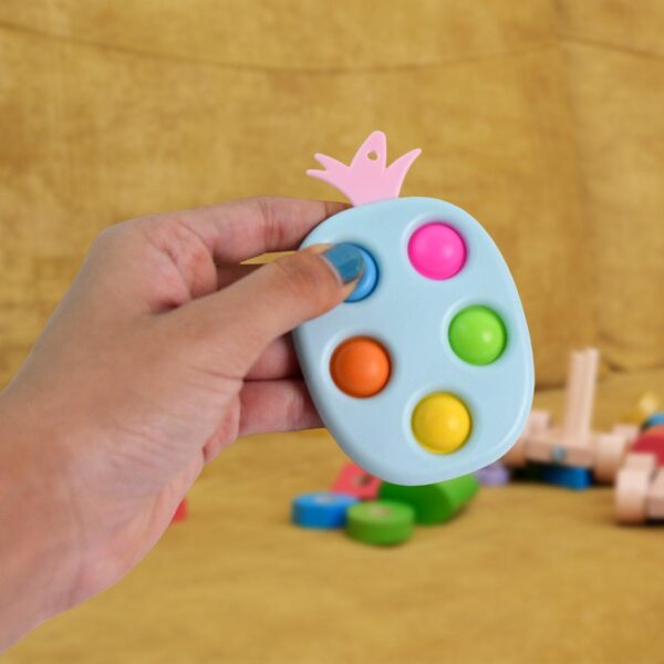 Silicone Push Pop Keychain Toy For Children (1 Pc) - Image 4