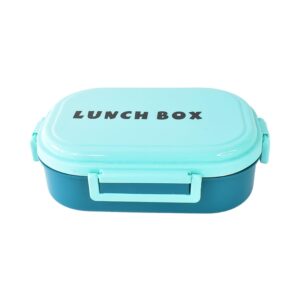 3 In 1 Spicy Bite Stainless Steel Lunch Box With Plastic Small Box & Spoon (1 Set)