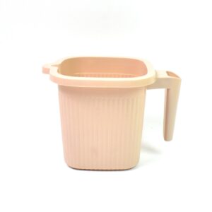 Plastic Square Bath Water Mug (1 Pc / 1000 Ml / Mix Color)
