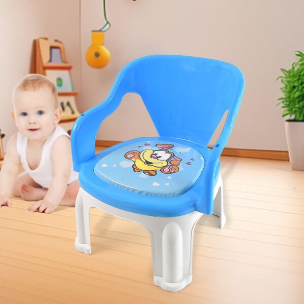 Plastic Multipurpose Strong And Durable Baby Chair With Cushion Base  Comfortable, Safe, And Reliable Seating Solution For Infants And Toddlers (1 Pc) - Image 2