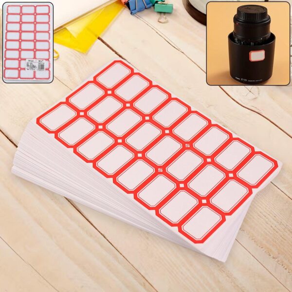 Multipurpose Writable Blank Label Sticker Sheets (50 Sheet) - Image 2
