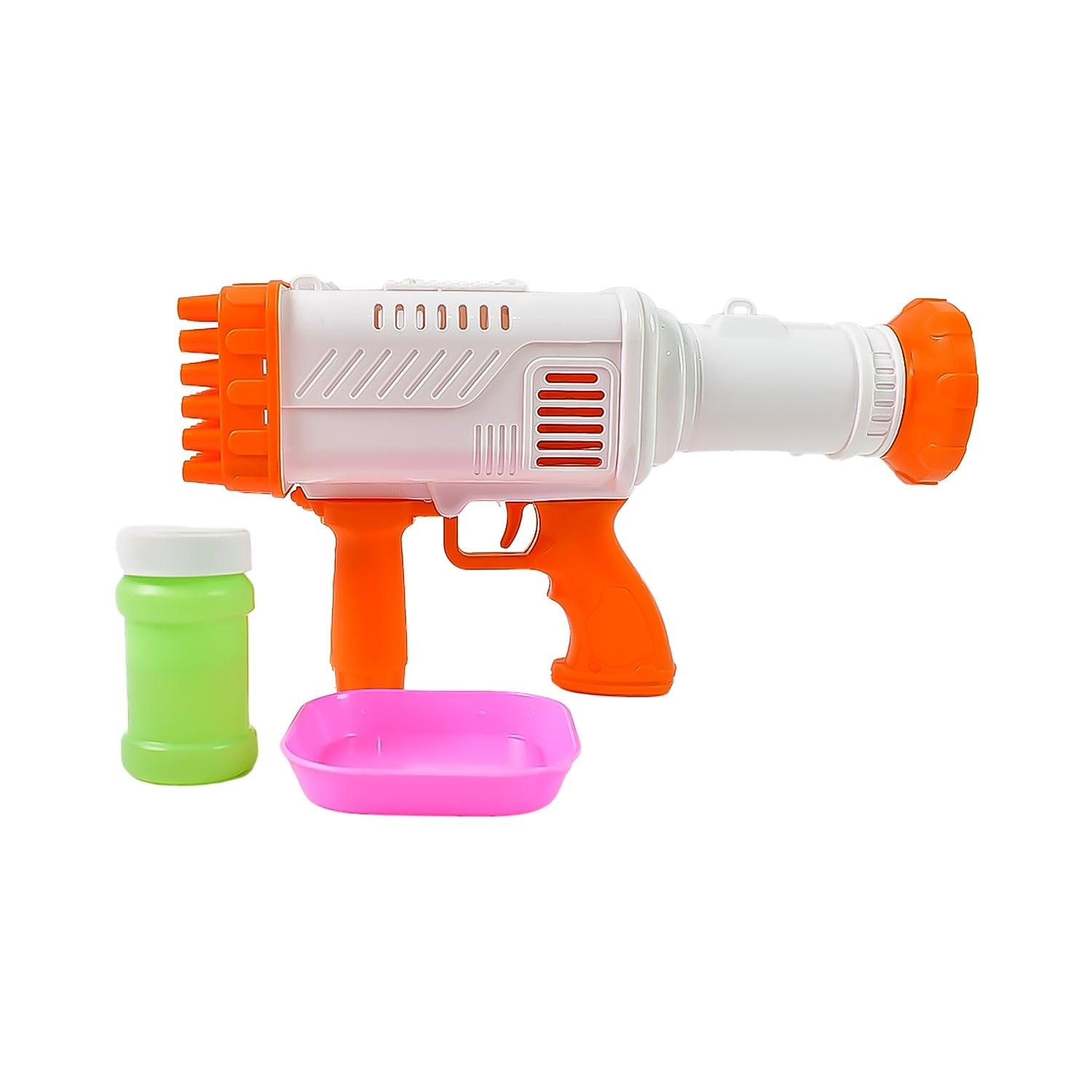 36-Hole Rechargeable Bubble Gun Toy Powerful, Big Bubble Machine For Child, Fun & Continuous Blowing (1 Set)