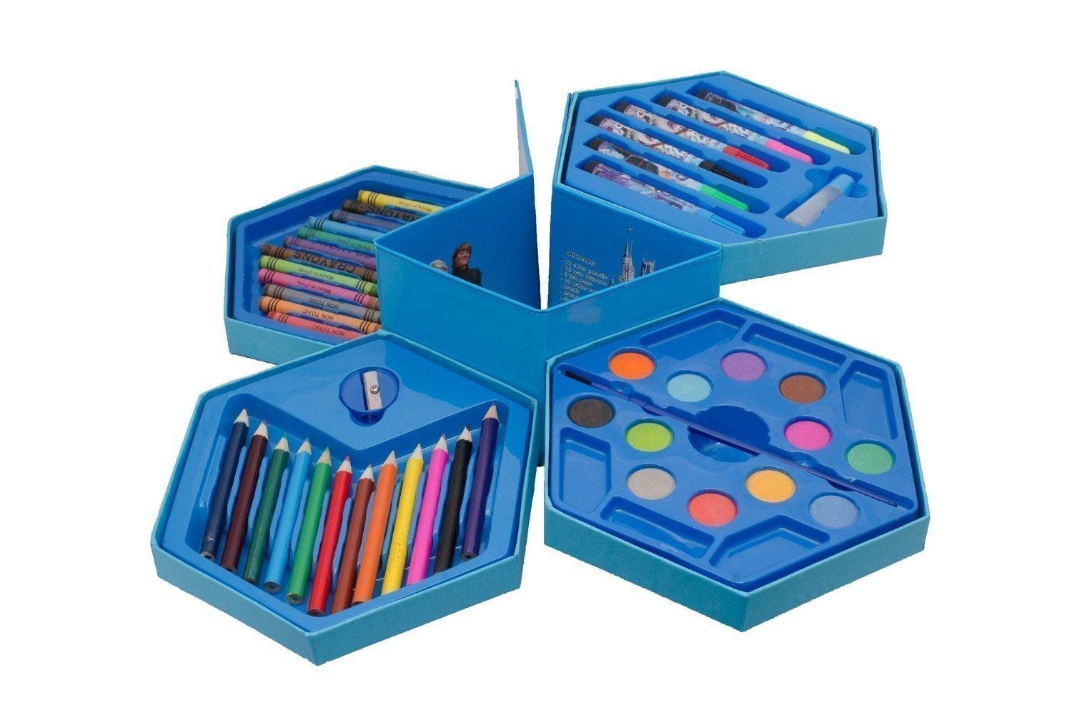 46 Pcs Plastic Art Colour Set With Color , Crayons, Oil Pastel And Sketch Pens - Image 4