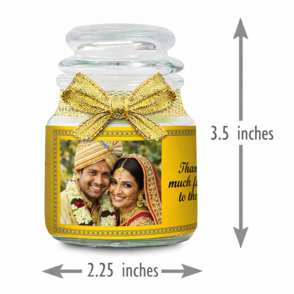 Personalized Photo Jar Candle Gift – Custom Name & Message Candle for Birthday, Anniversary & Wedding Gifts - Image 4